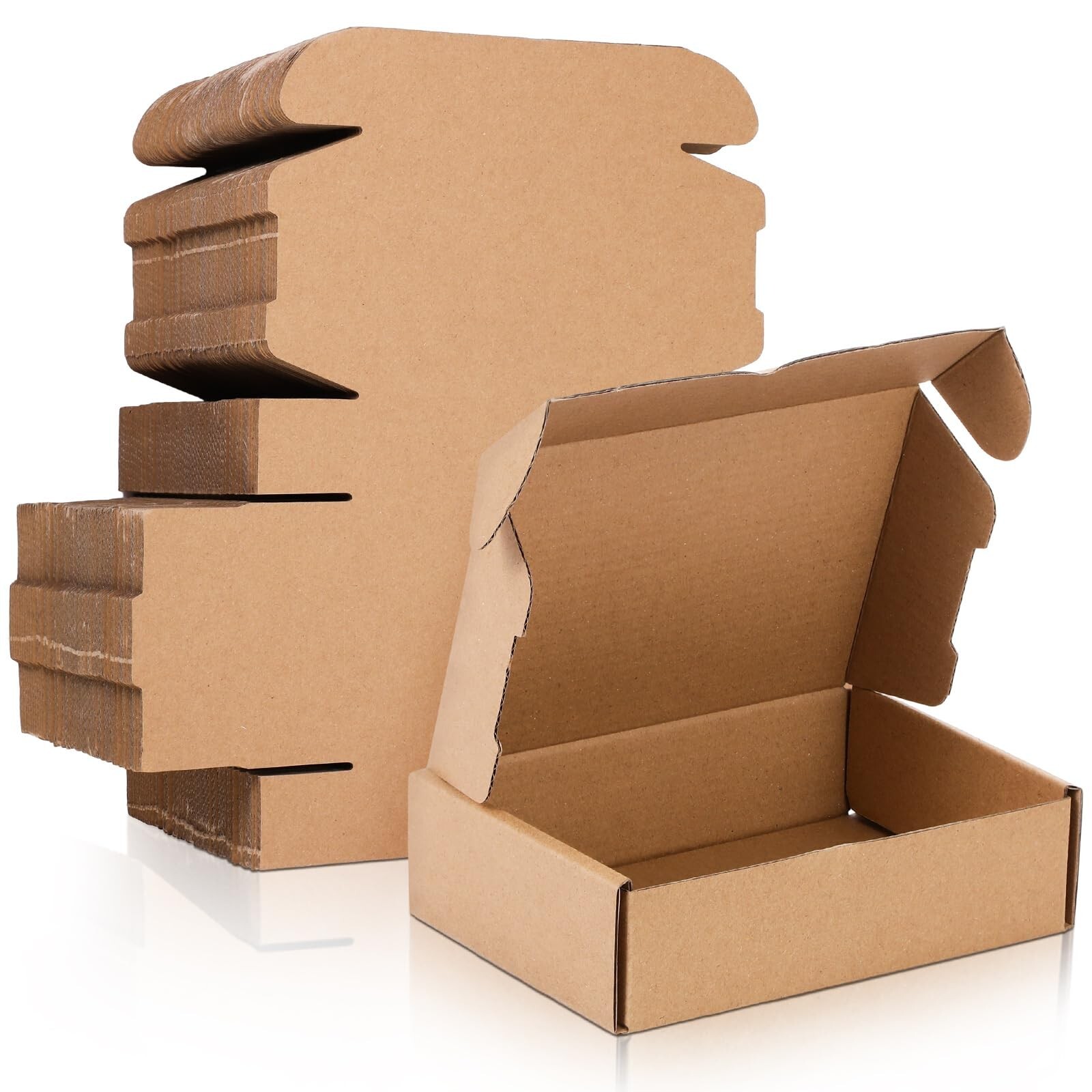 Qilery 100 Pcs Shipping Boxes Cardboard Christmas Gift Boxes Corrugated Cardb…