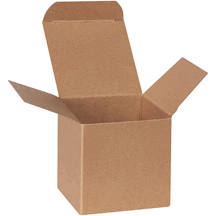 3 x 3 x 3″ Kraft Reverse Tuck Folding Cartons 250/Case