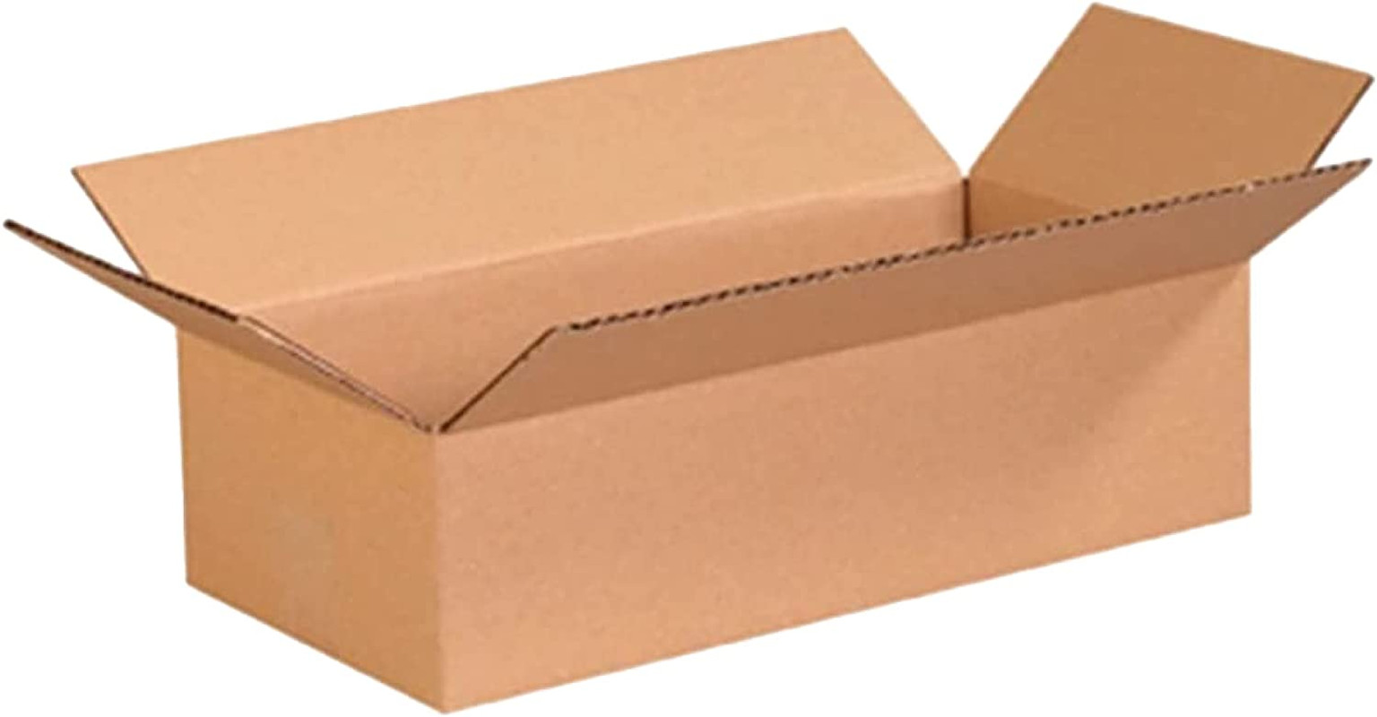 16 X 8 X 4 Corrugated Cardboard Boxes, Flat 16″L X 8″W X 4″H, Pack of 25 | Shipp