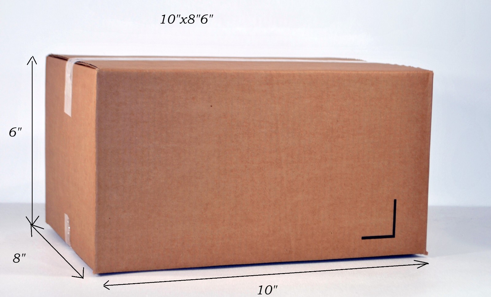 10x8x6 Quantity 25 Corrugated Shipping Boxes 32 lbs. ECT single wall