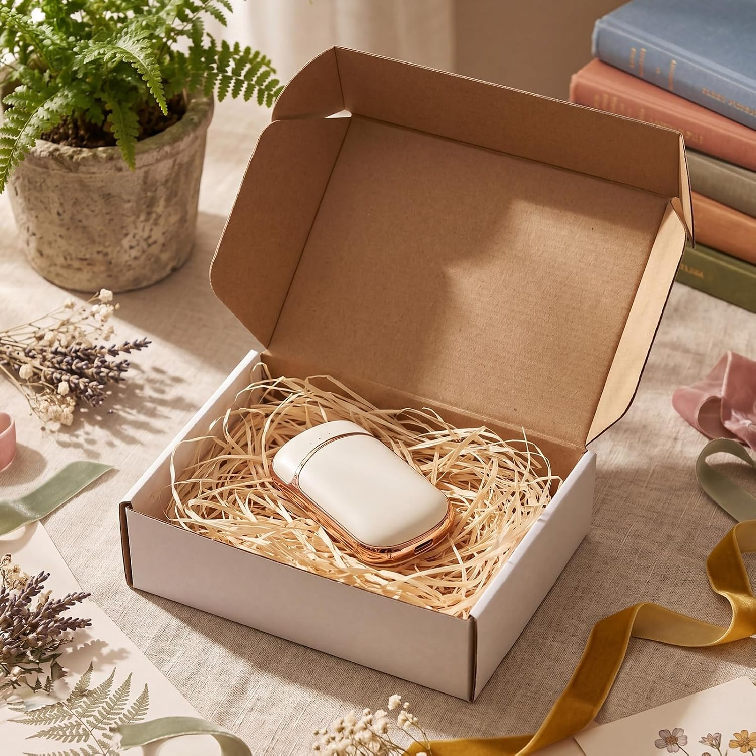 30-Pack 7x5x2 White Corrugated Shipping Boxes for Gifts & Small Business