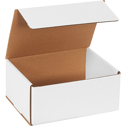 Secure & Stylish: 9x7x4″ White Corrugated Mailers – 50/Case