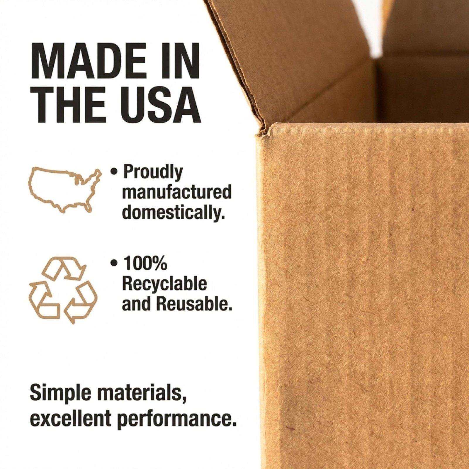 AVIDITI Shipping Boxes Medium 16L x 8W x 4H , 25-Pack | Corrugated Cardboard Box