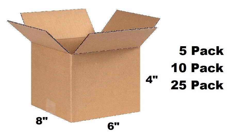Lot of 8x6x4 Cardboard Paper Box Mailing Packing Shipping Box Corrugated Carton