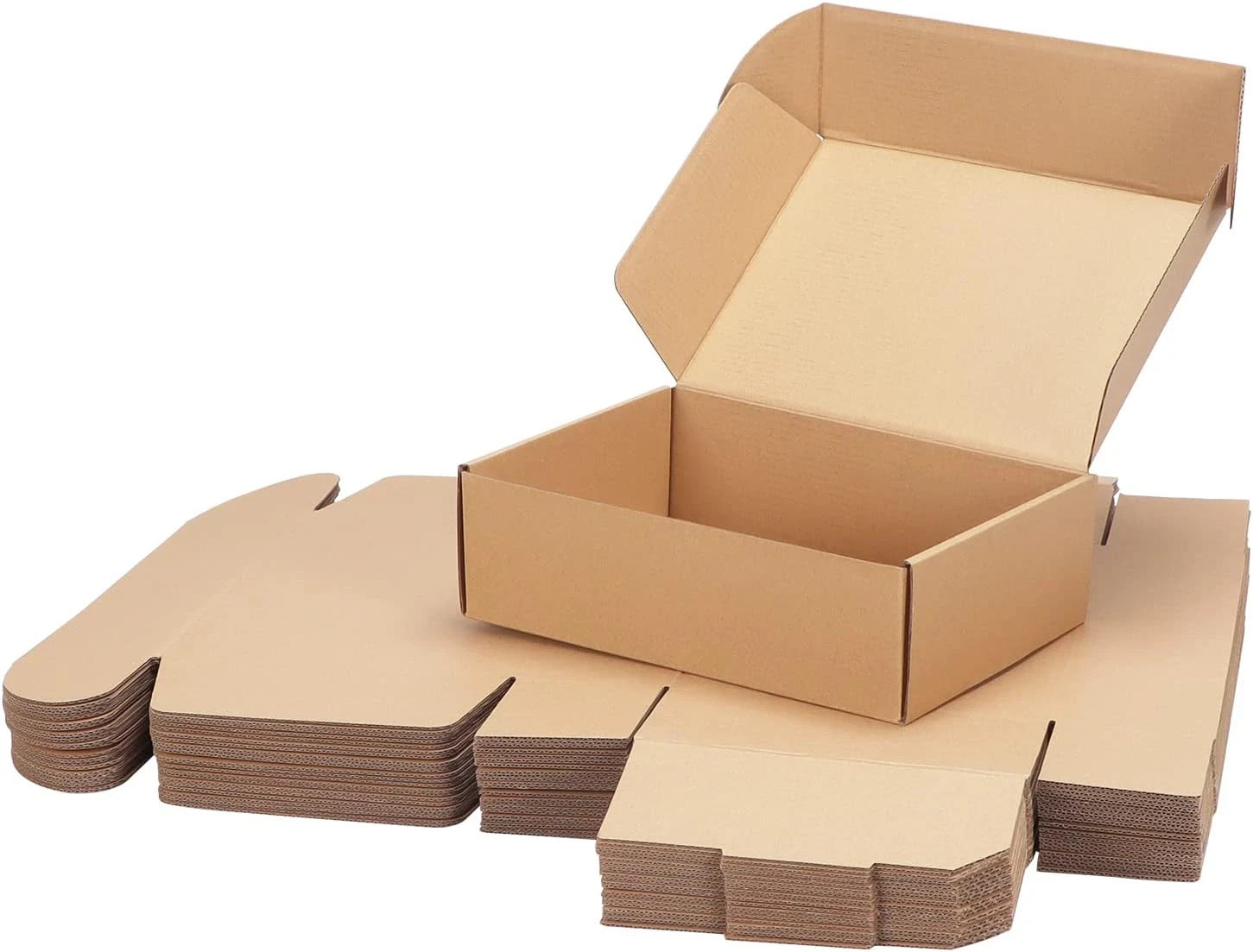 10X7X3 Inch Shipping Boxes Bulk 25 Pack Brown, Tab Lock Tuck Top Mailer Boxes fo