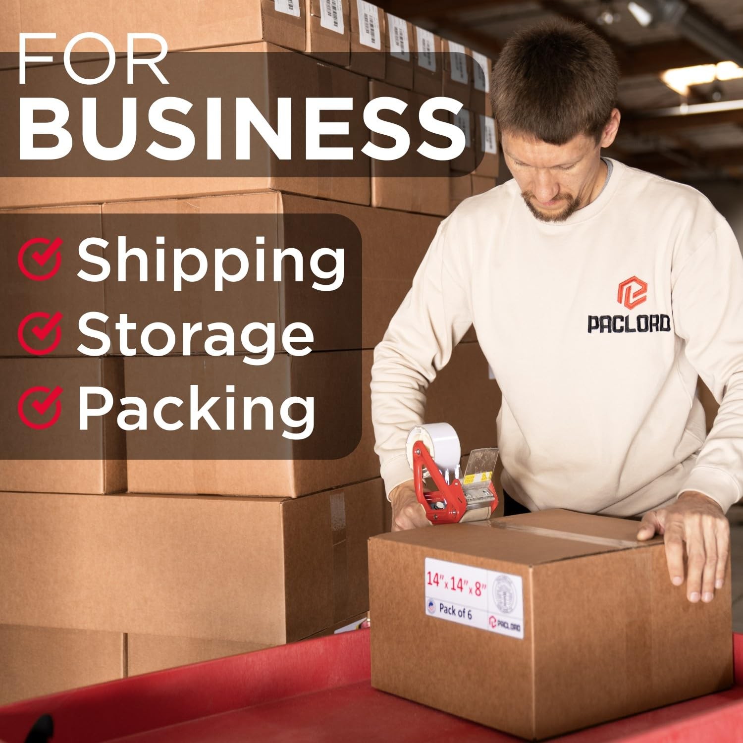 Medium Cardboard Boxes 12″L x 6″W x 6″H (Pack of 6) – USA-Made Packing Boxes …