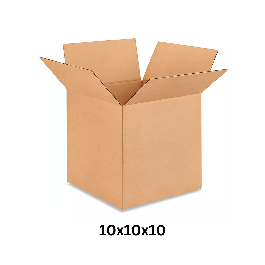 Shipping Boxes 25 Pack 10x10x10 Corrugated Cardboard Cube