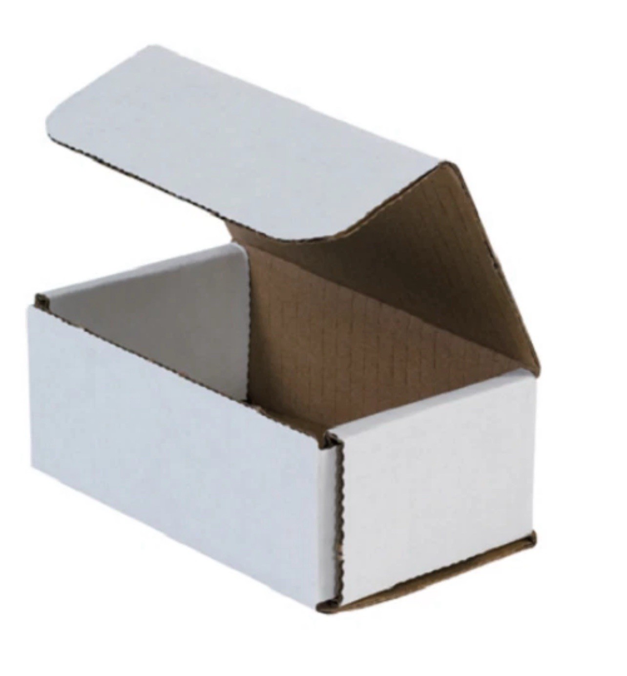 40 Pack 5×3.5×2. White Corrugated Shipping Mailer Packing Box Boxes