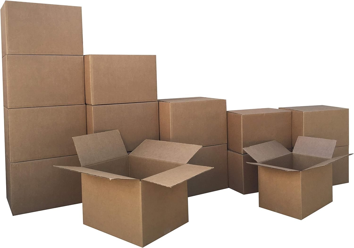 Amazon Basics Moving Boxes Kit, Small and Medium Cardboard Box Combo, Packing an