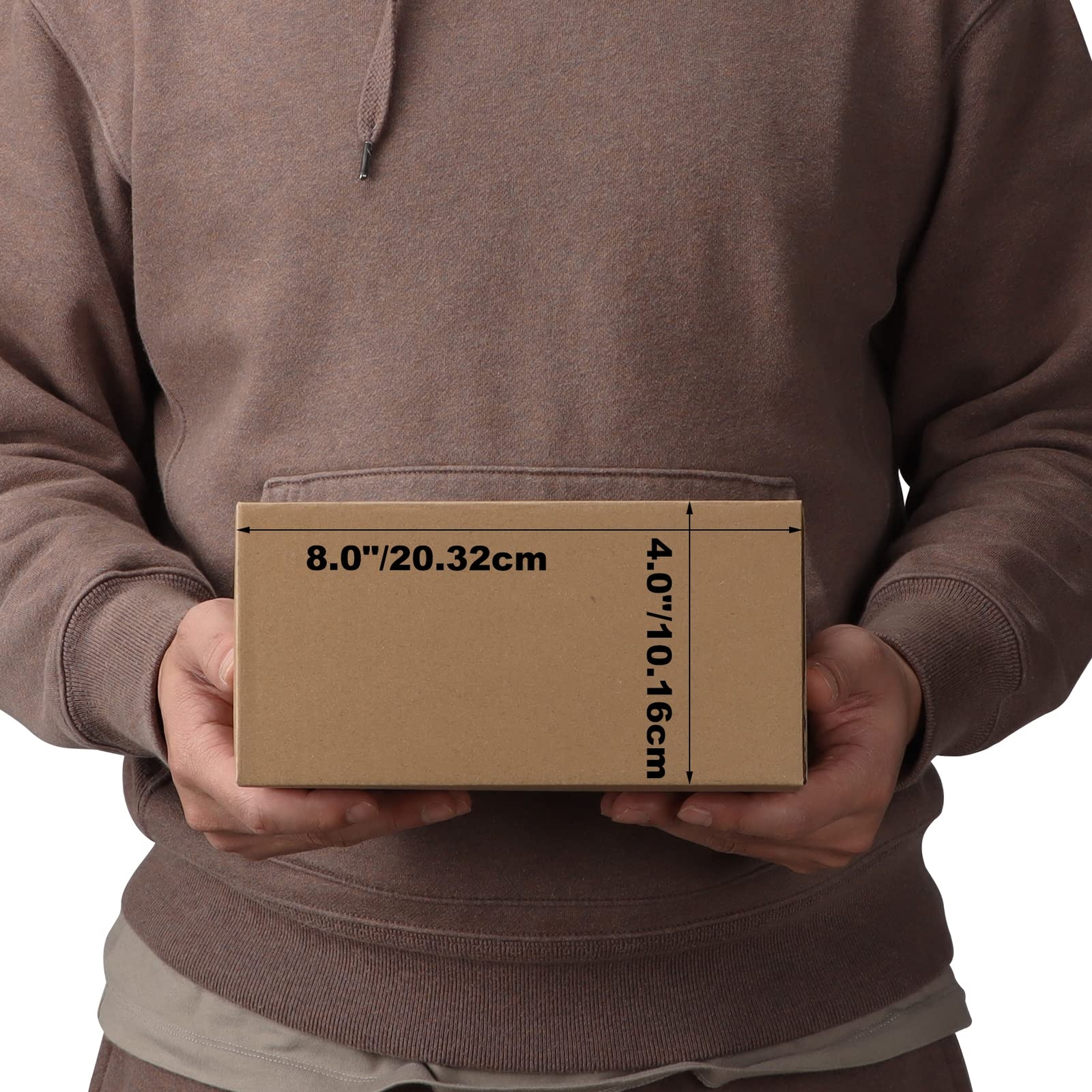 40PCS 8x8x4 inches Shipping Boxes Small Brown Cardboard Packing Moving Mailing
