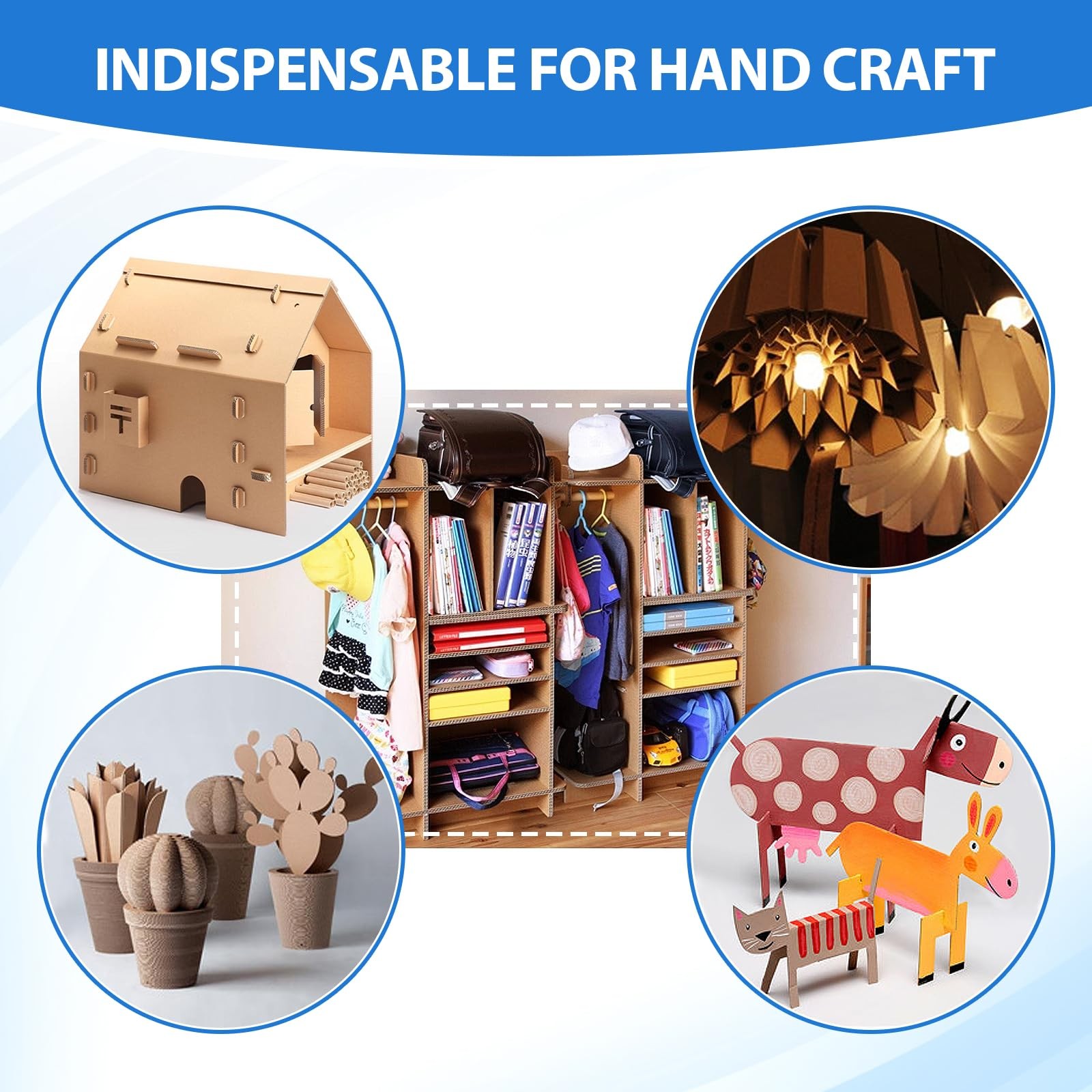 100 PCS Brown Corrugated Cardboard Sheets Flat Mailer Inserts 3.5×4.5 Inch