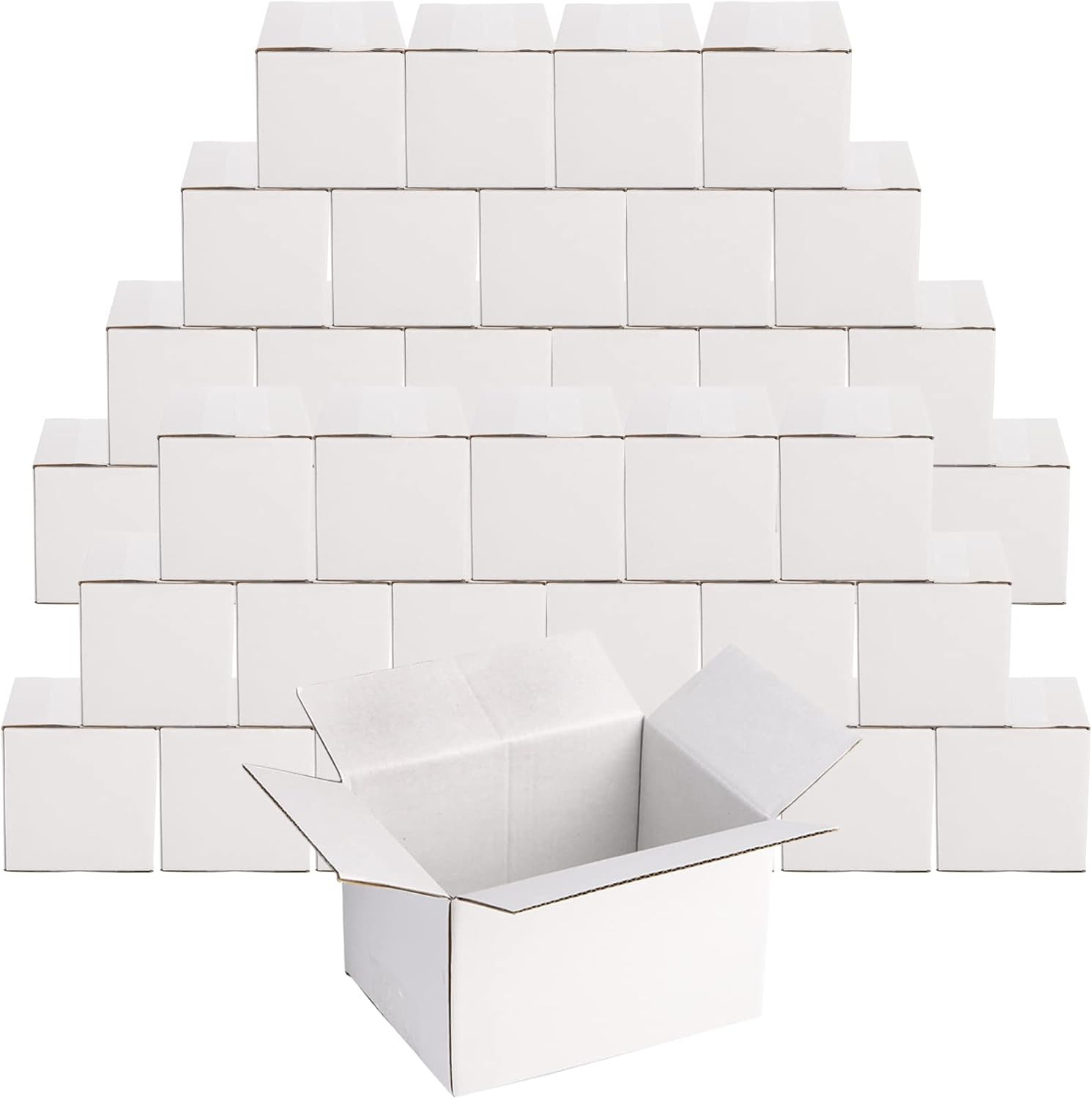 40 Pack Small Cardboard Boxes, 6 X 4 X 4 Inches Mailing Boxes, Corrugated Packin