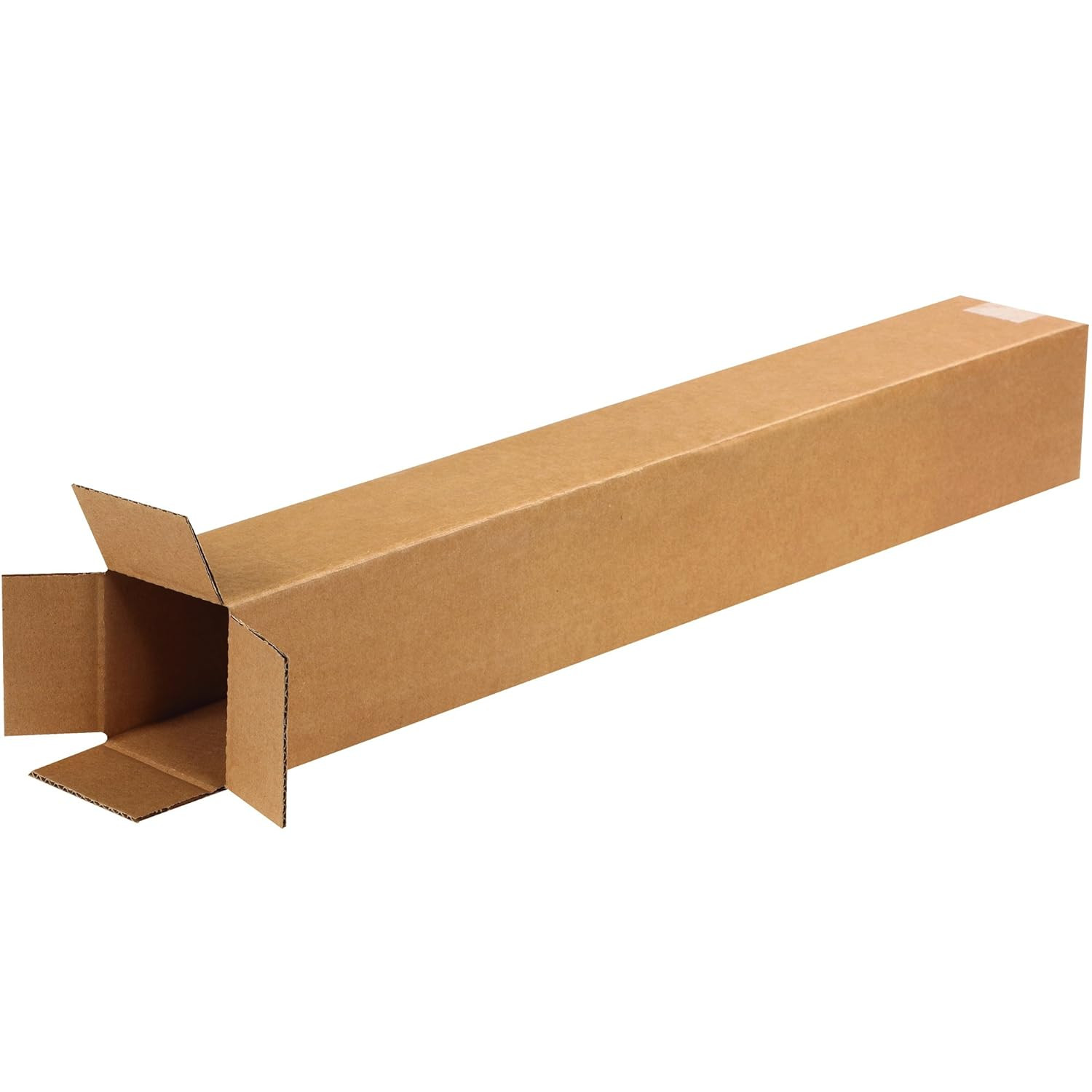Tall Corrugated Shipping Boxes 4″x4″x28″, 25-Pack for Home or Business