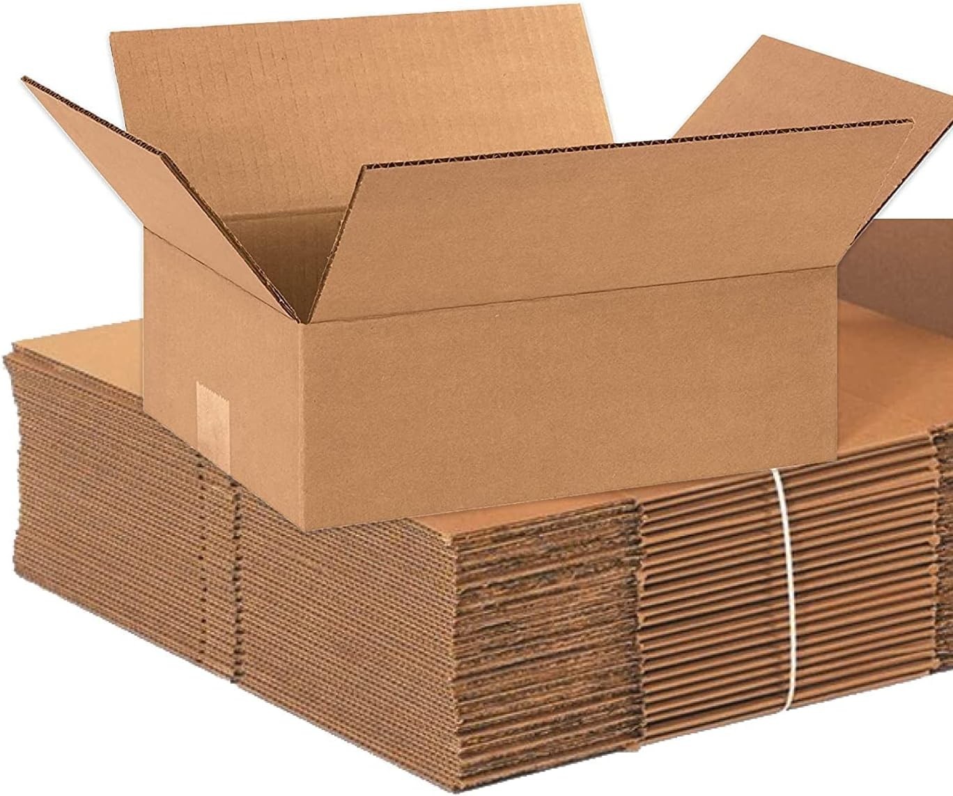 Shipping Boxes Medium 12″L x 9″W x 4″H 25-Pack – Corrugated Cardboard Box for…