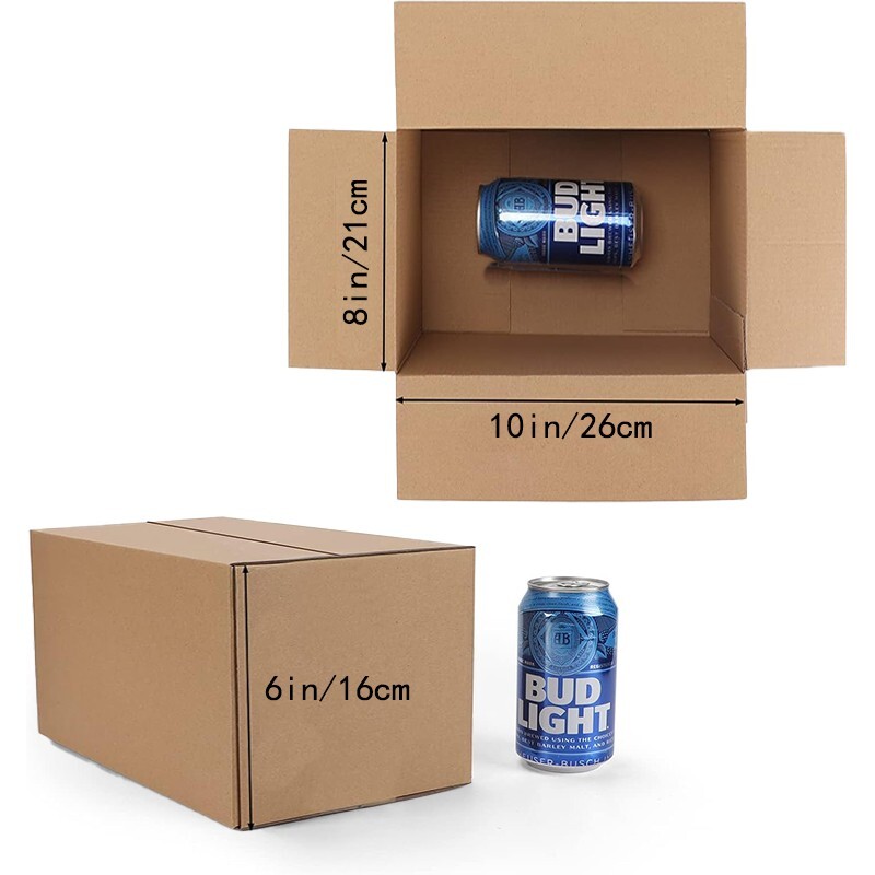 10x8x6 transport box corrugated cardboard box, easy to assemble, mail and move