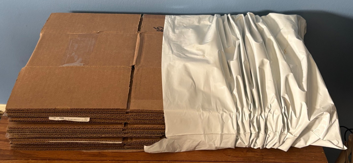 12 x 9 x 5 Cardboard Boxes Shipping box 10 Pack Corrugated Cartons Made In USA