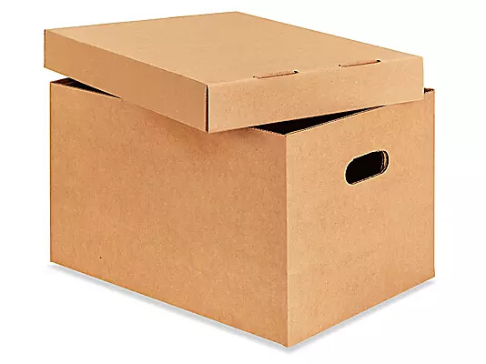 Uline Economy Storage File Boxes w/ Lid 15″ x 12″ x 10″, 25 Pack