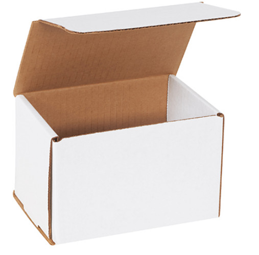 100 Pack 6x4x4 White Corrugated Shipping Mailer Packing Box Boxes 6″ x 4″ x 4″