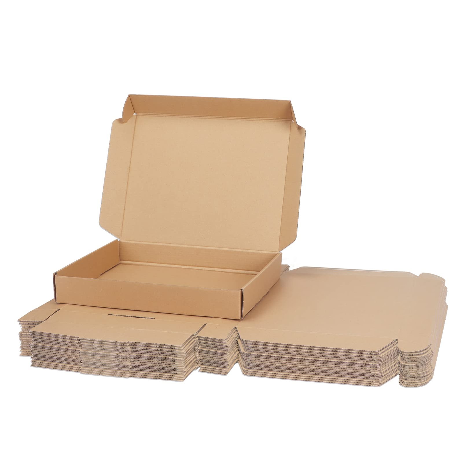 13x10x2 inch Boxes Bulk 25 Pack Brown, Tab Lock Tuck Top Mailer Boxes for Pac…