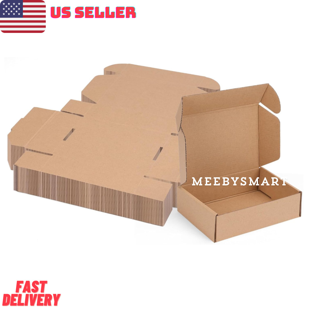5-25PCS 8inx5.5inx1.6in Shipping Boxes Set Small Cardboard Shipping Box Mailers