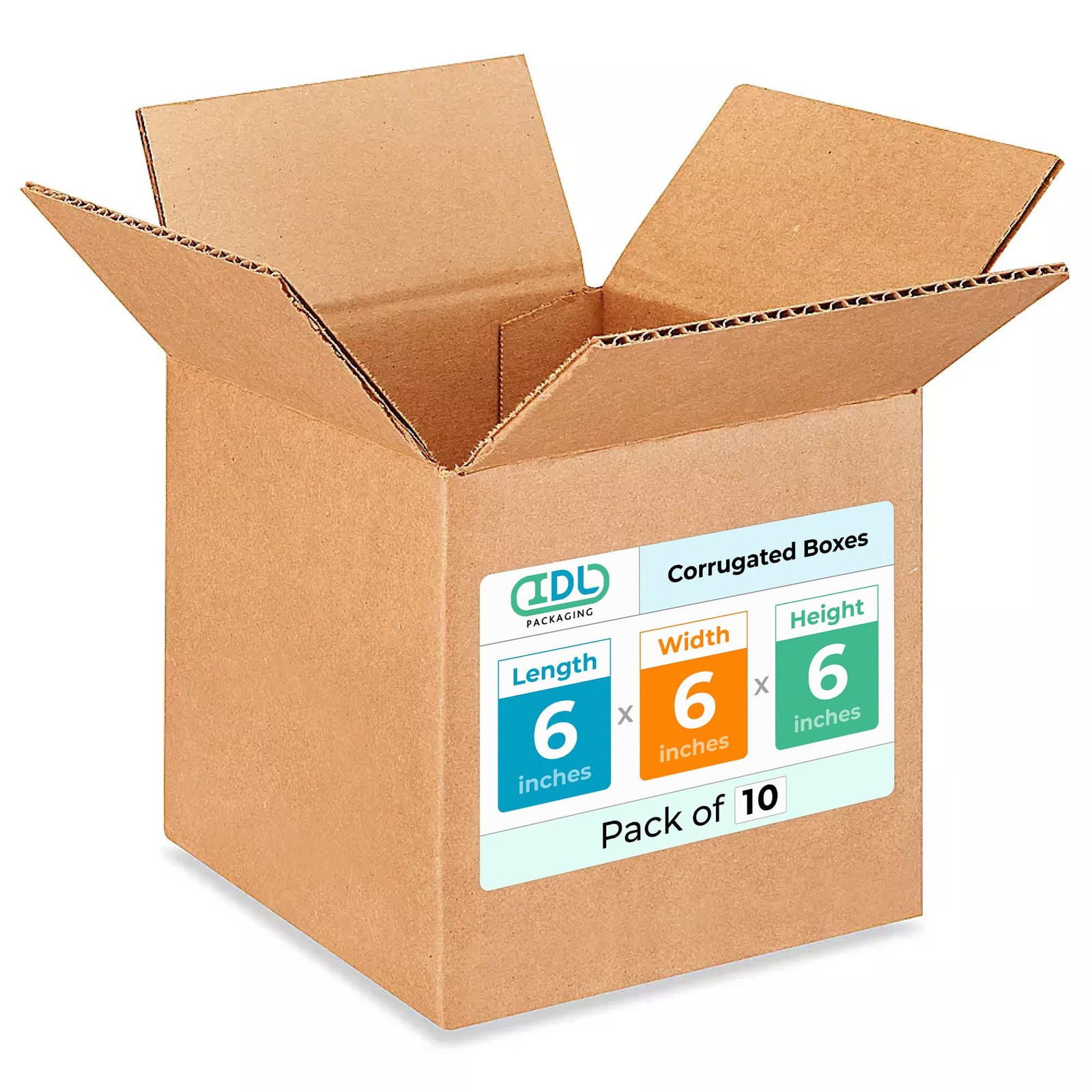 Small Cube Moving & Shipping Boxes 6x6x6 inches (10-Pack) – Extra Strength 20…