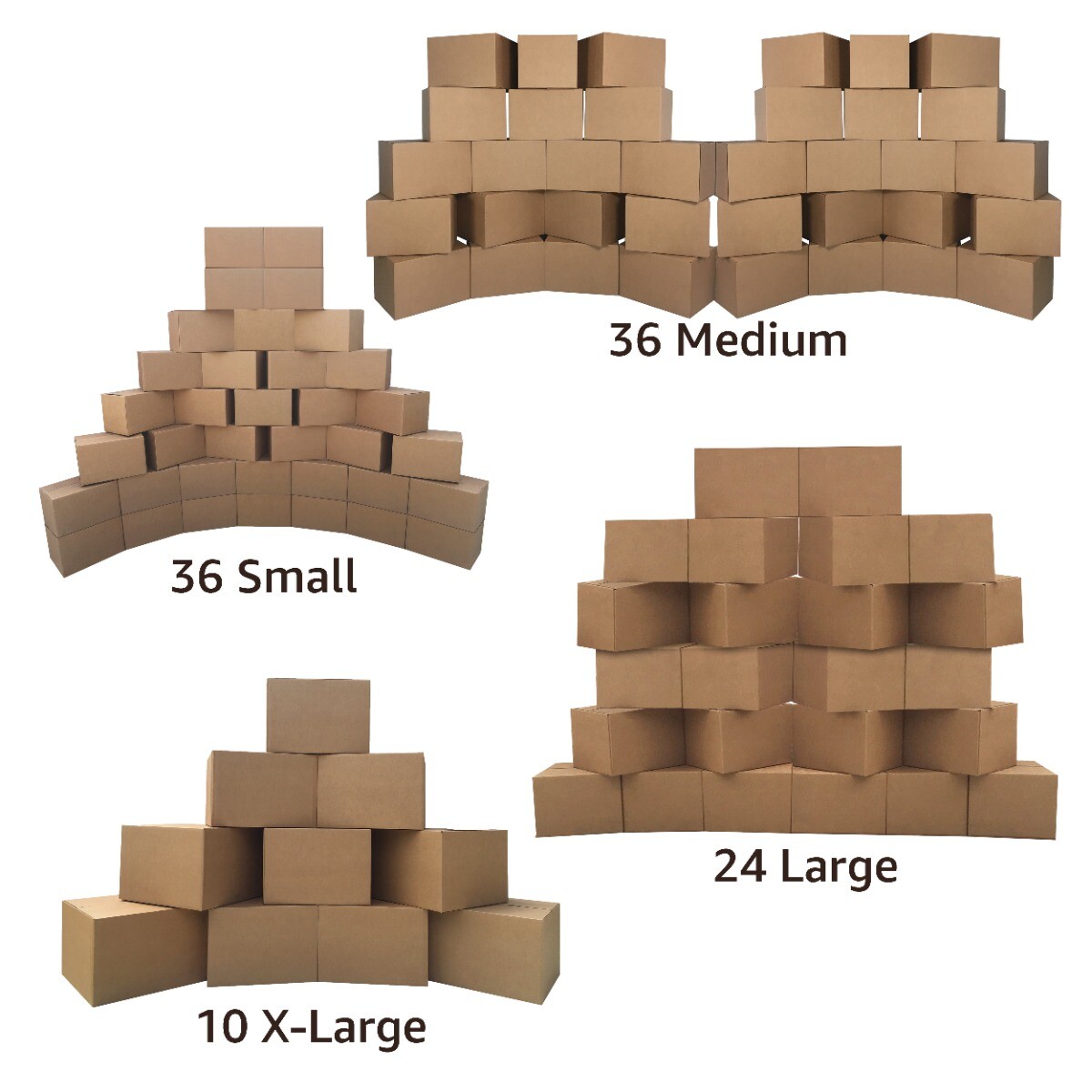 UBMOVE 8 Room Basic Moving Kit 106 Boxes & Packing Supplies