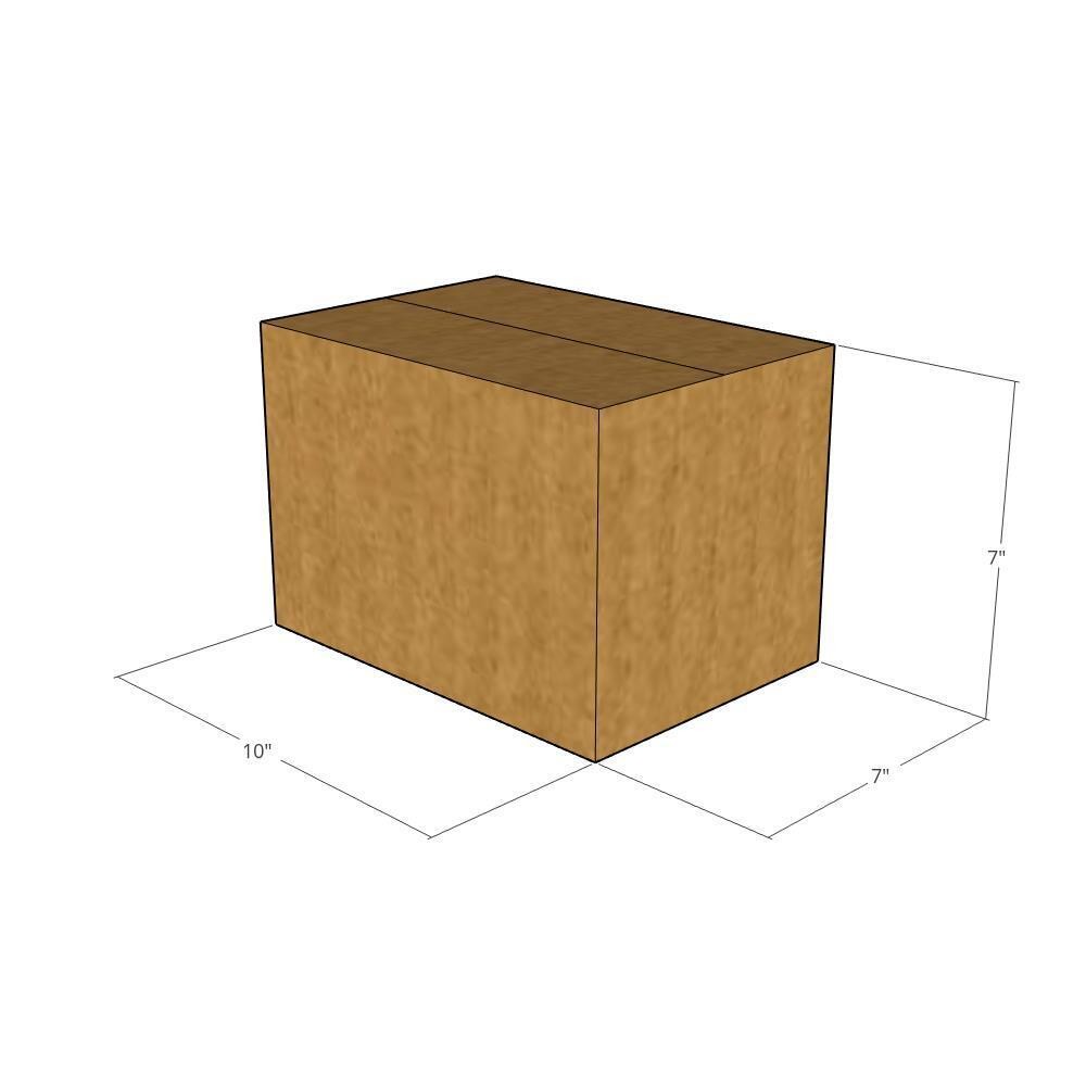 10x7x7 Corrugated Shipping Boxes 32 ECT Single-Wall, 175/Pack