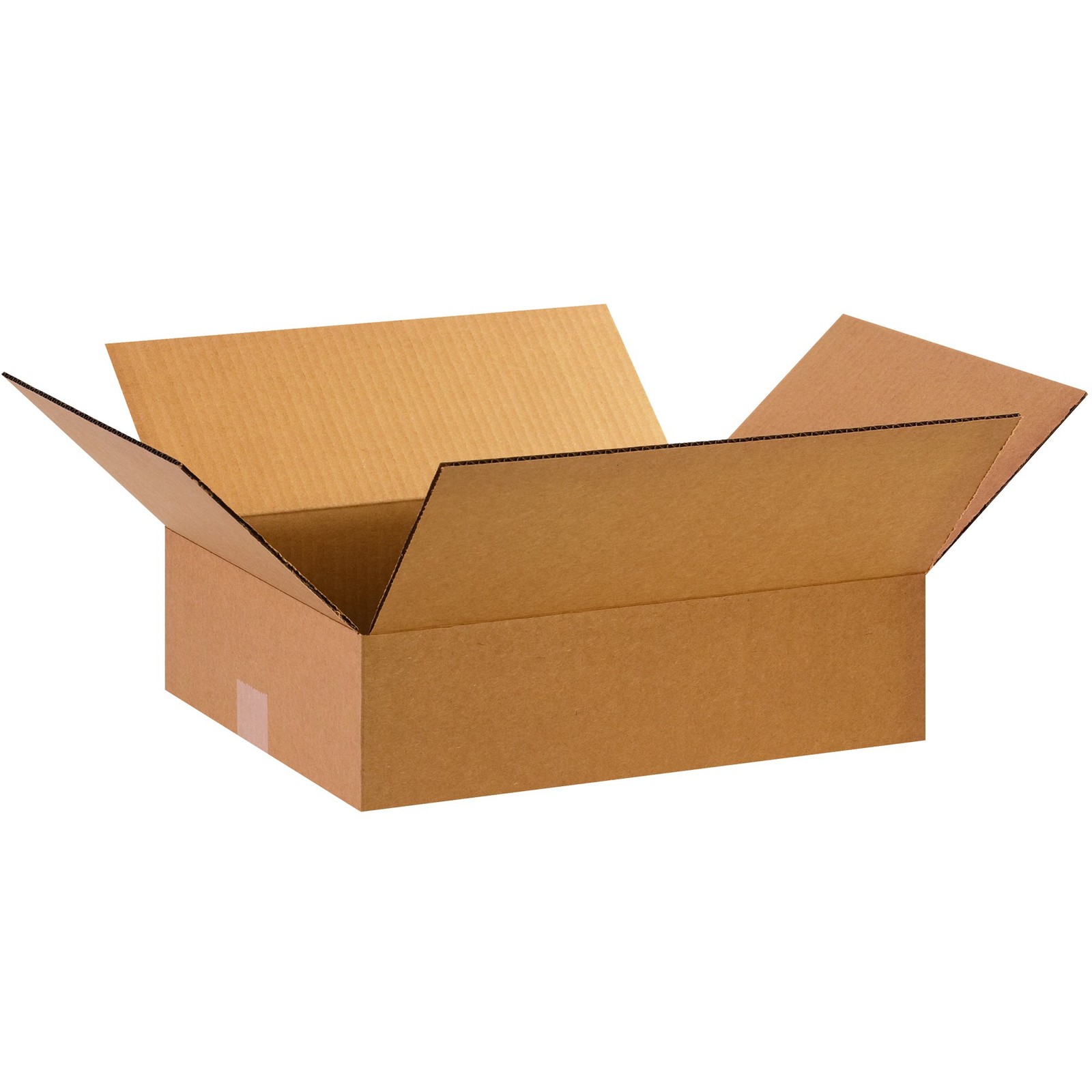 BOX USA 15 x 12 x 4 Corrugated Cardboard Boxes, Flat 15L x 12W x 4H, Pack of 25