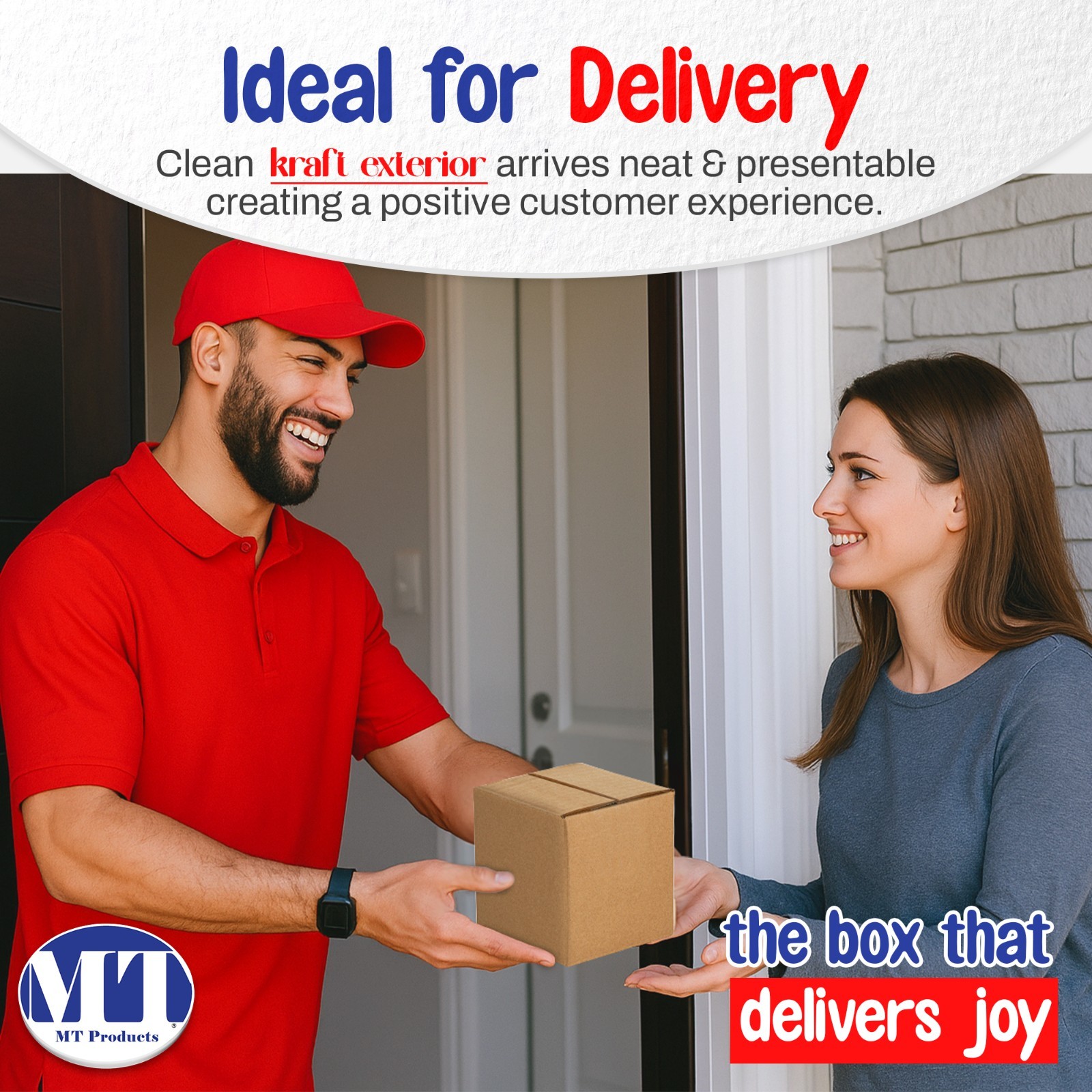 MT Products Brown Corrugated Cardboard Shipping Boxes 6″ x 6″ x 6″ – Pack of 10
