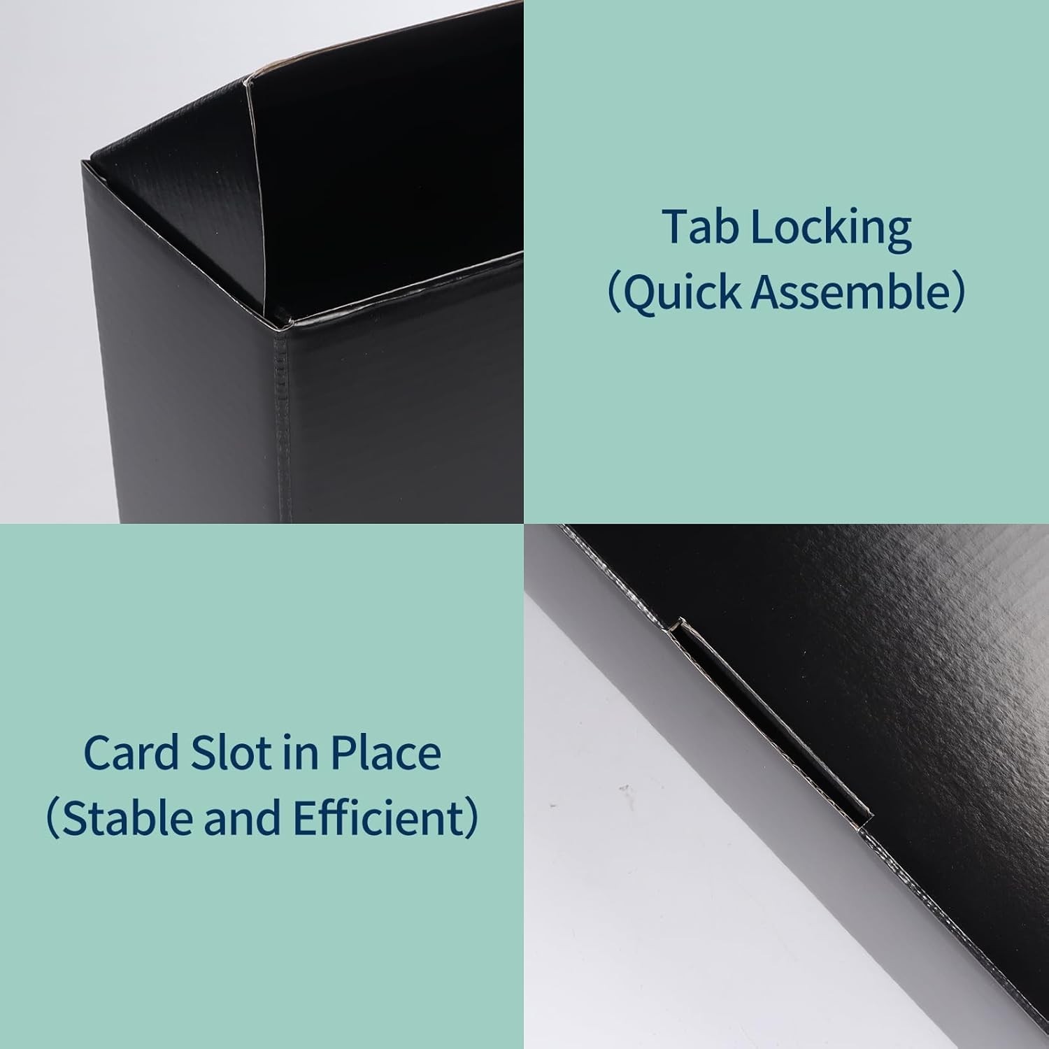 12x9x4 Black Shipping Boxes 20 Pack, Large Cardboard Mailer Boxes for Small B…