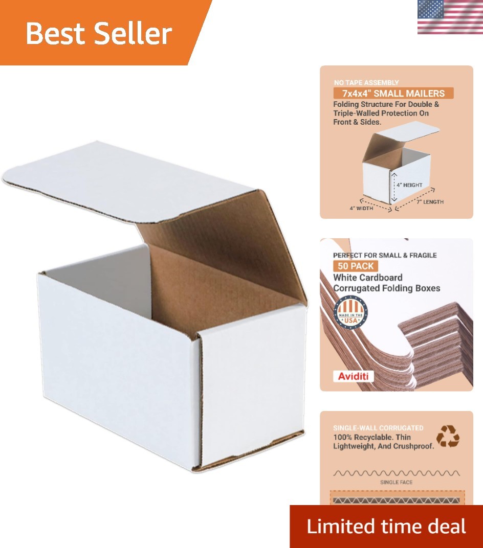 Brand New Small Shipping Box 7x4x4 White