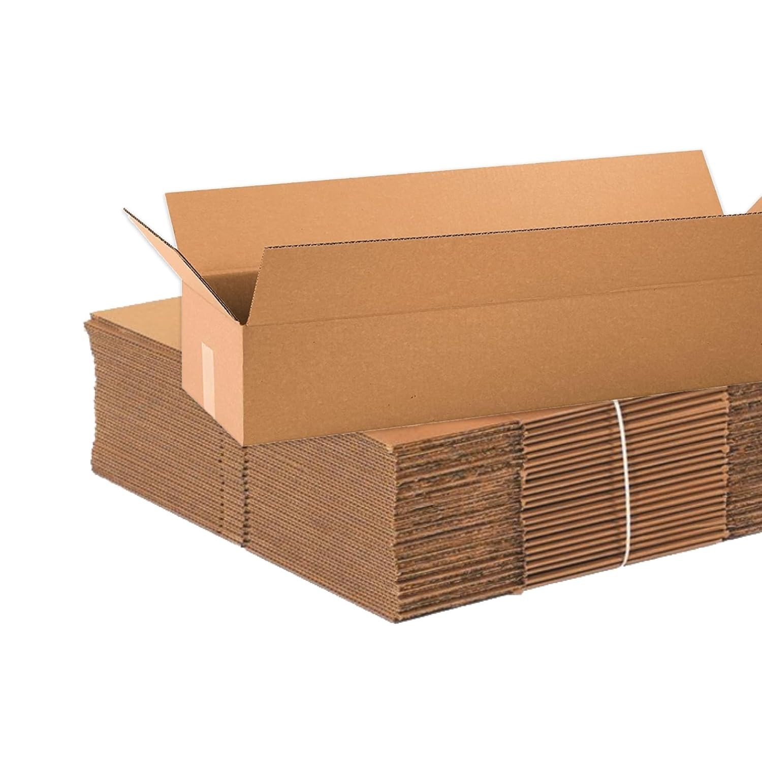 Heavy Duty Kraft Corrugated Moving & Storage Boxes (10-Pack, 34x10x6)