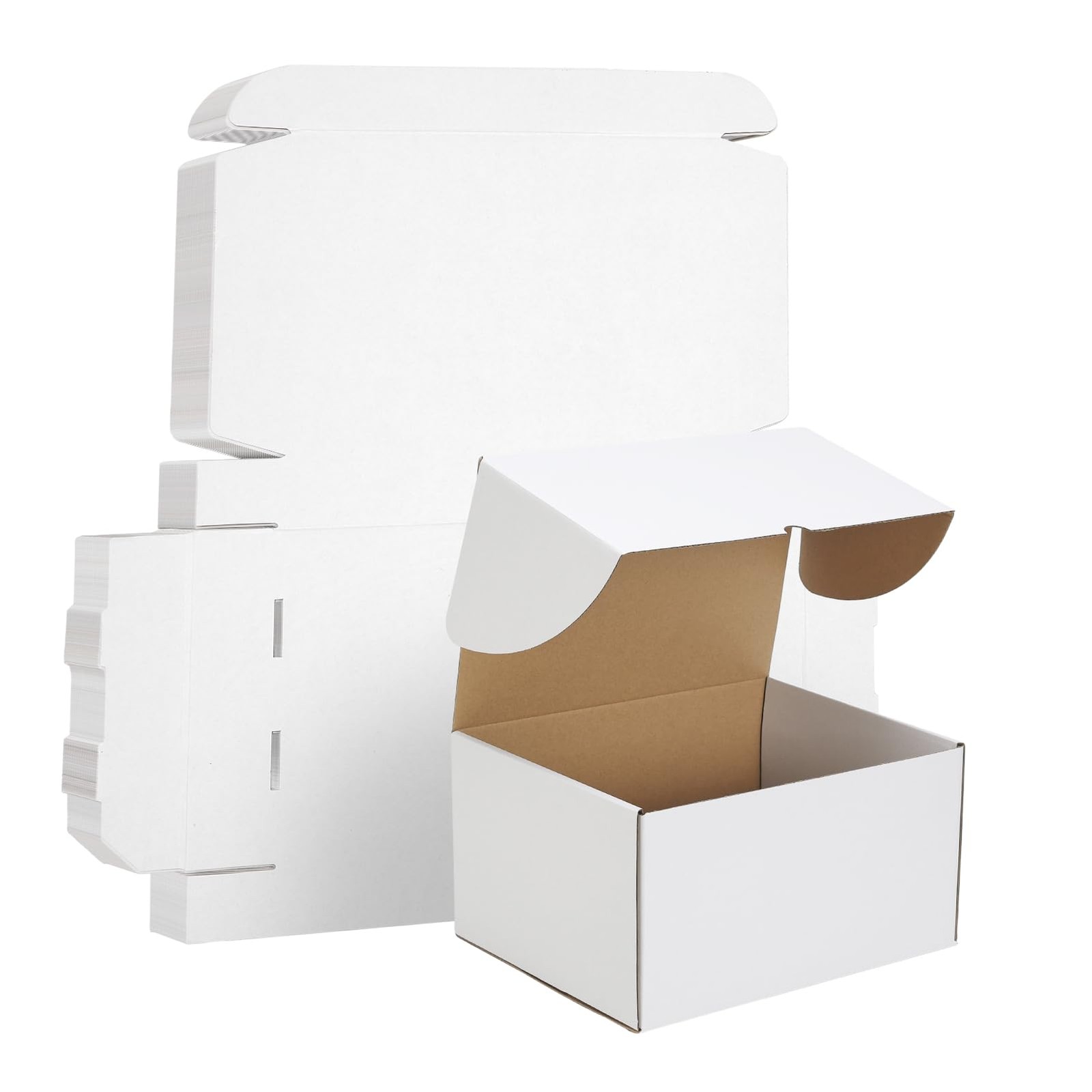 11x8x6 Shipping Box set of 15, white Corrugated Cardboard Boxes 11 x 8 x 6 fo…