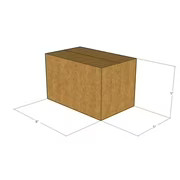 100 8x5x5 Kraft Brown Corrugated Shipping Boxes 32 ECT Single-Wall New