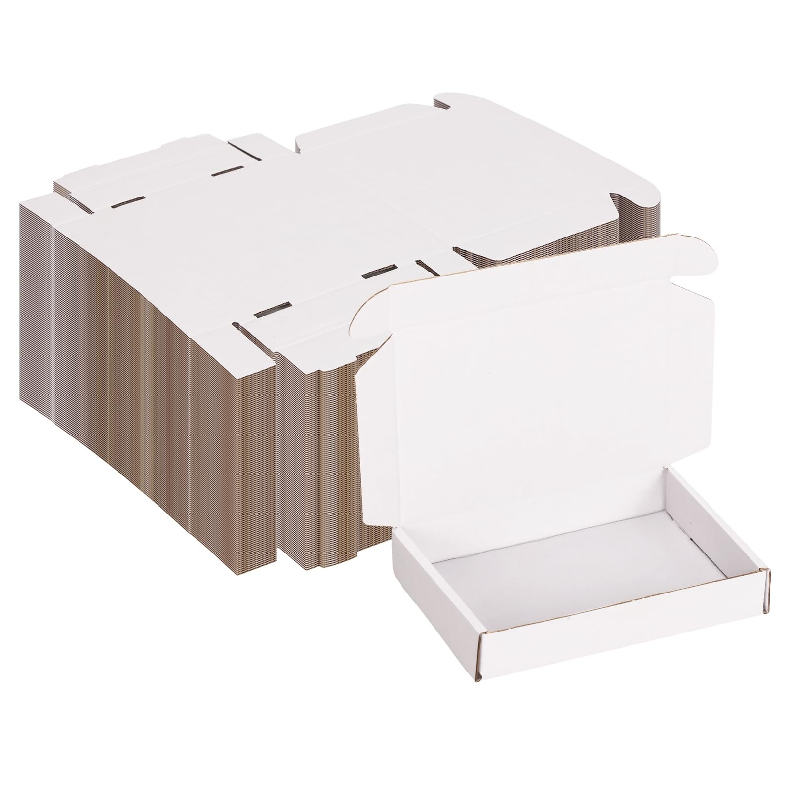 6x4x1 Inches Small Shipping Boxes Pack of 100, Corrugated Cardboard Box for M…