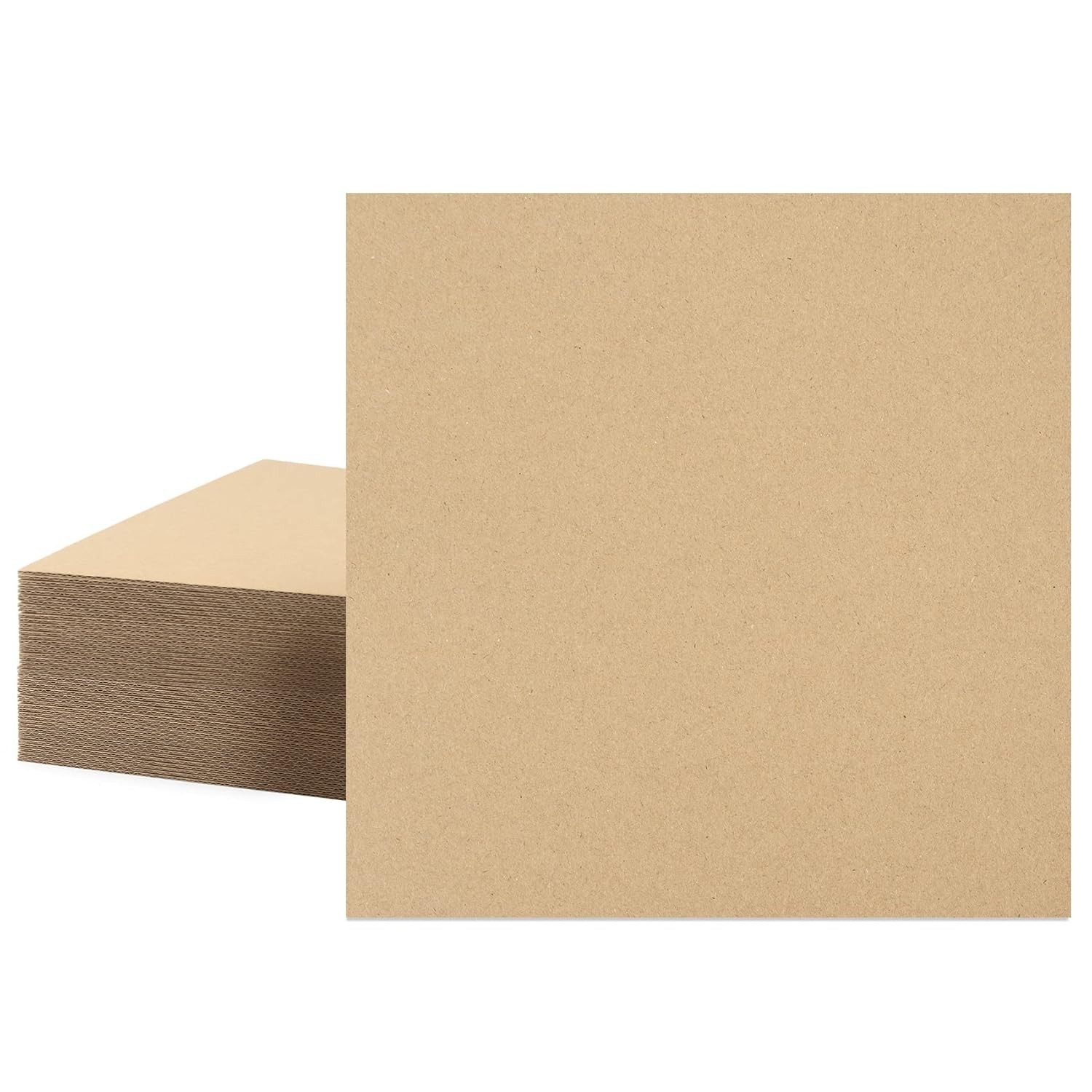 Versatile 12×12 Cardboard Pads – 50 High-Strength Sheets for Crafts & Mailing