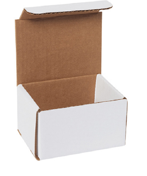 10 Pack 5x4x2 White Corrugated Shipping Mailer Packing Box Boxes 5″ x 4″ x 2″