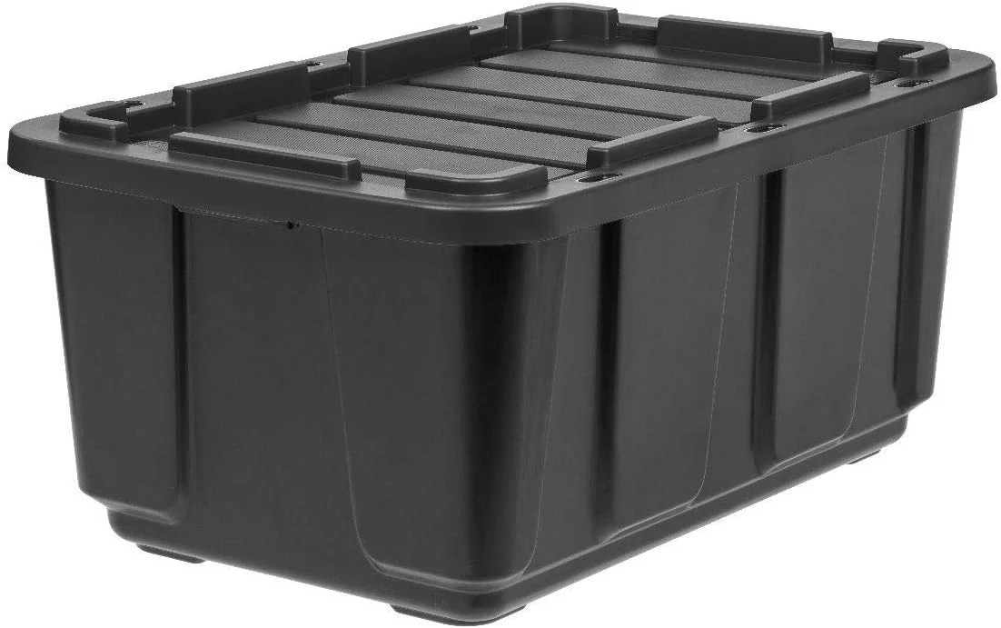 IRIS USA 4-Pack 27 Gallon Storage Bins with Lids |Made in USA| Heavy Duty Plasti
