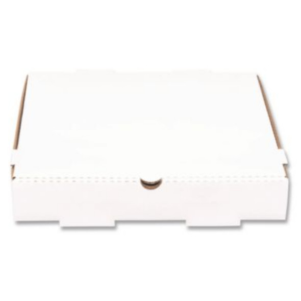 Karat FP-PBF12W Corrugated Pizza Boxes, 12 x 12 x 1.97, White/Brown, 50/Carton