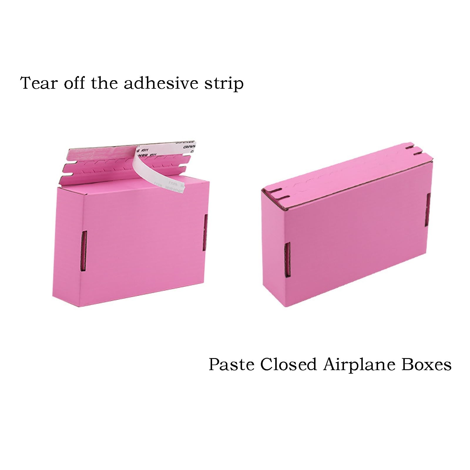 Yellow Shipping Packaging 10.5×6.3×2 Inch Hard Corrugated Cardboard Boxes