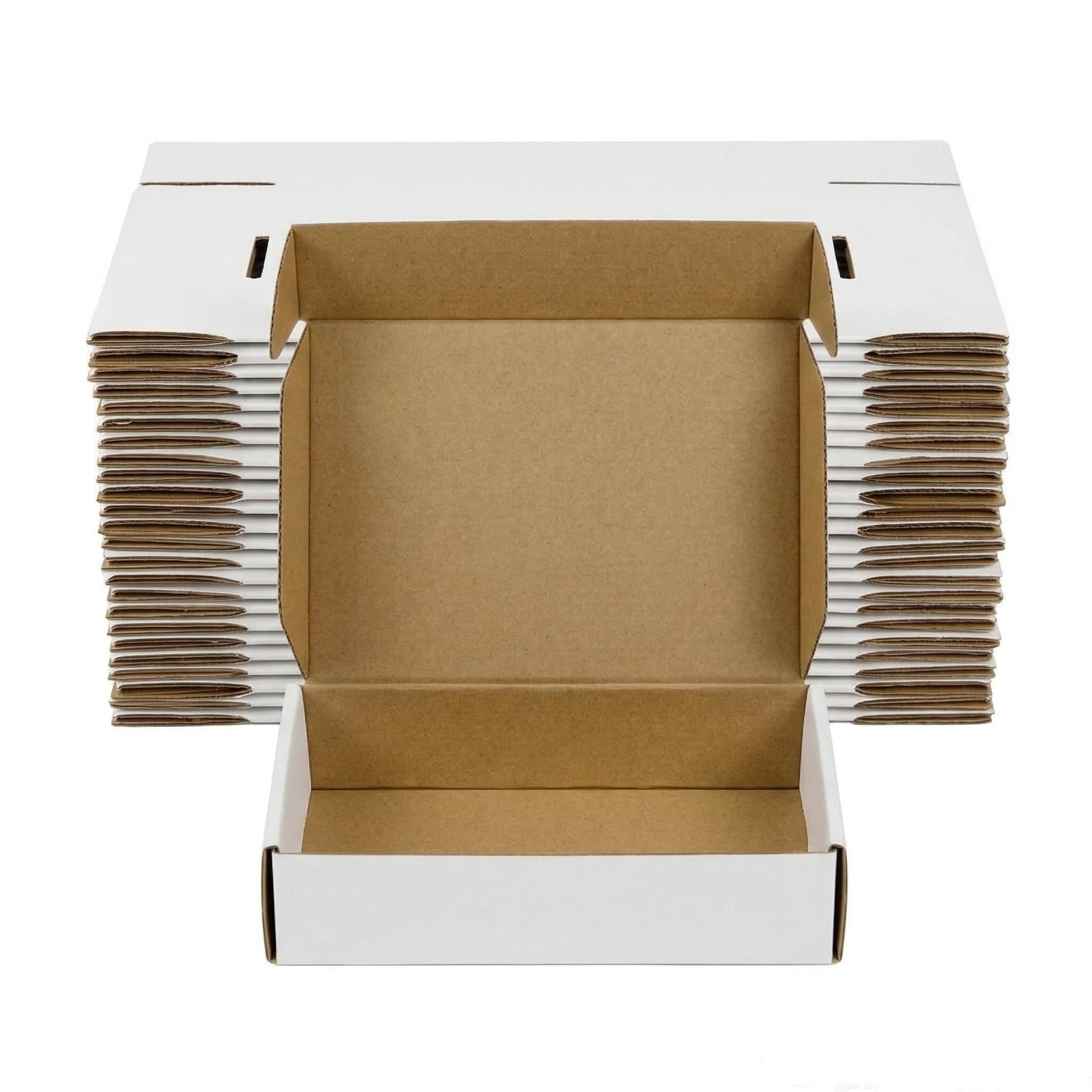 20 Pack 12x9x4 Shipping Boxes, White Corrugated Cardboard Packaging Box for S…