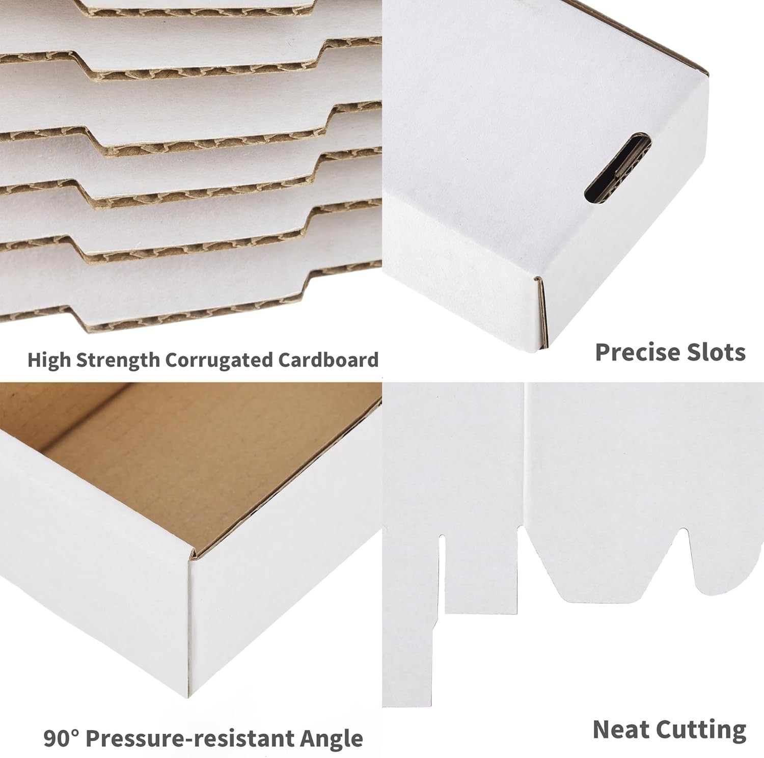 200 Pack 7x5x2 White Corrugated Shipping Mailer Packing Box Boxes 7″ x 5″ x 2″