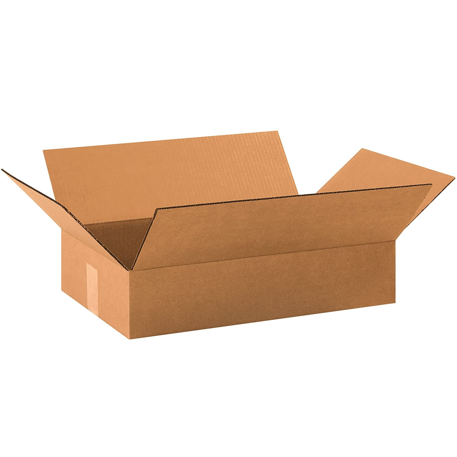 19 X 12 X 4 Corrugated Cardboard Boxes, Flat 19″L X 12″W X 4″H, Pack of 25 | Shi