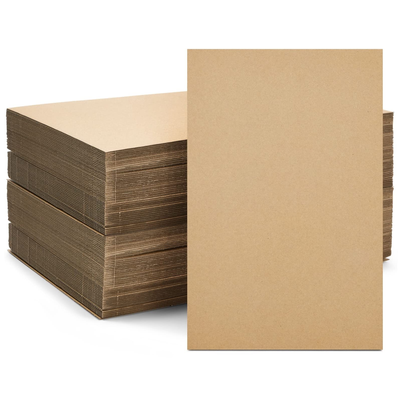 Juvale Corrugated Cardboard Sheets – 11 x 17 in, 2mm 11 X 17 Inches, Brown