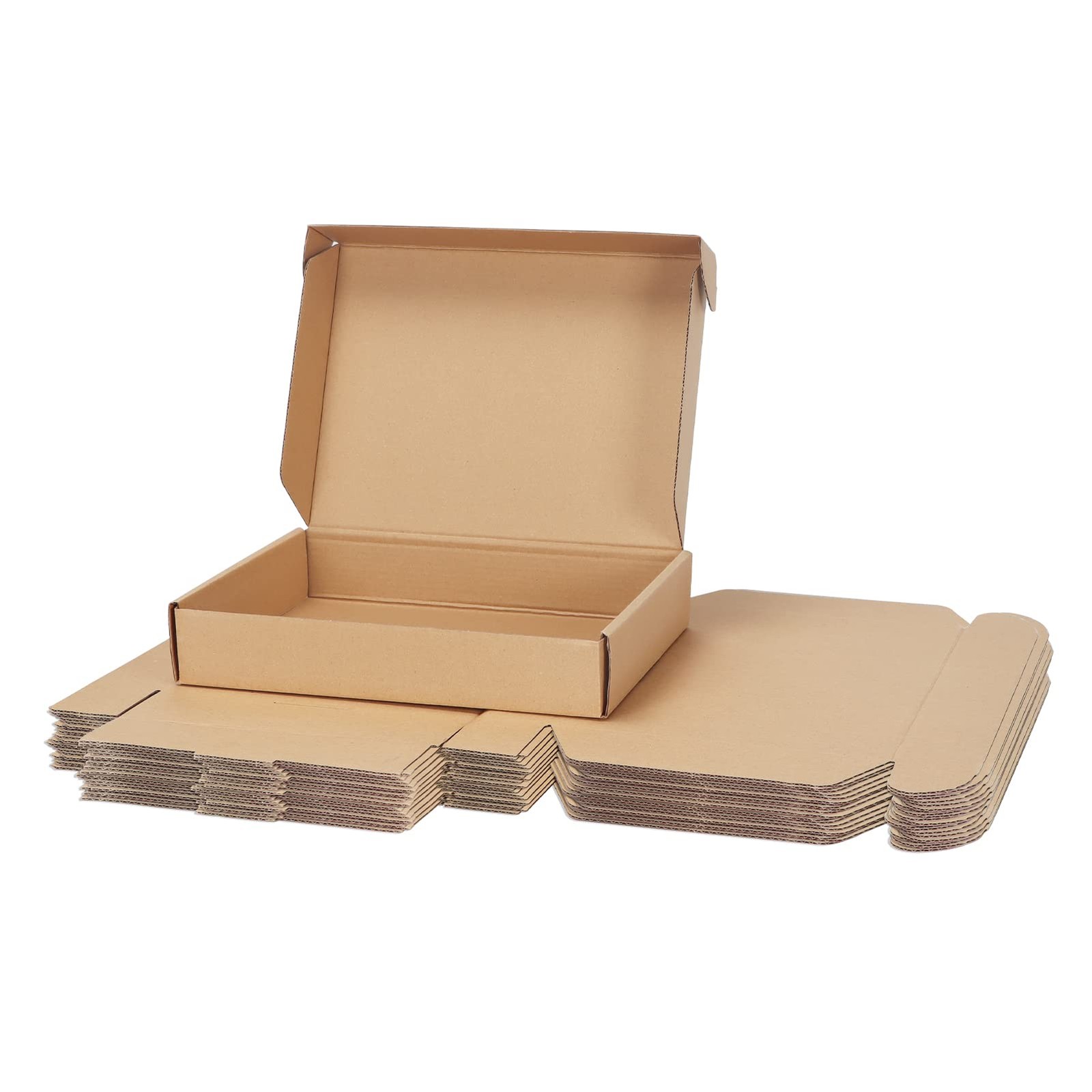 25 Pack 11x8x2 inch Cardboard Shipping Boxes, Brown Mailing Box
