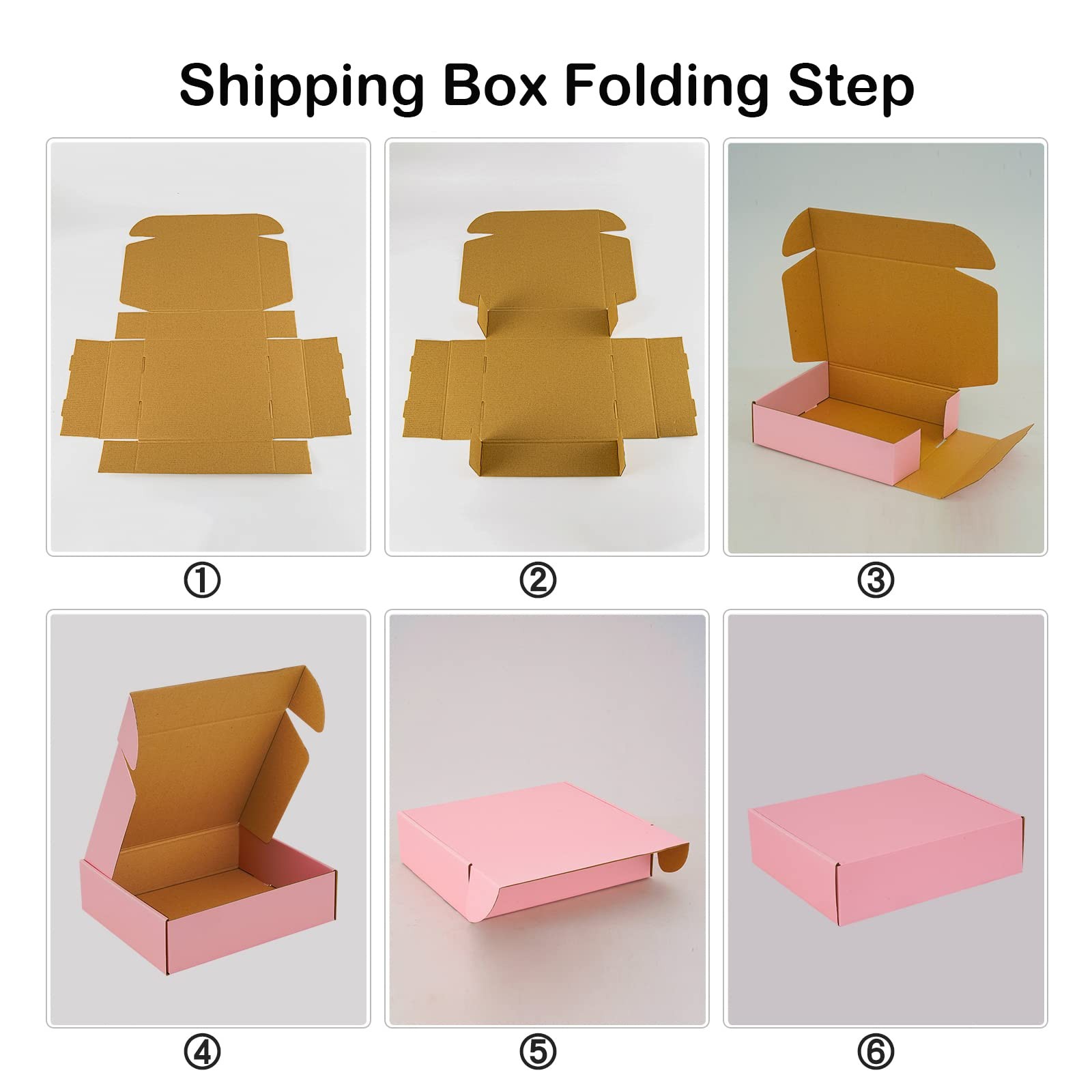 26 Pack 11″x9″x3″ Pink Shipping Boxes