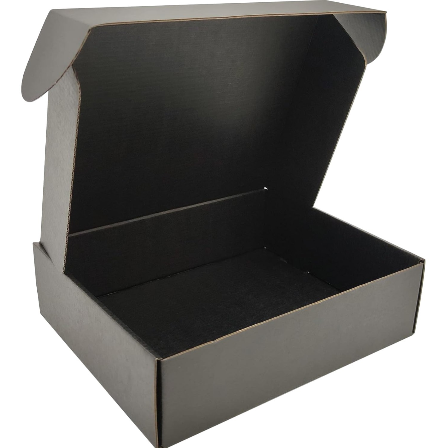 Black Shipping Boxes Pack of 25 – 10x8x2.7 inches Cardboard Mailers