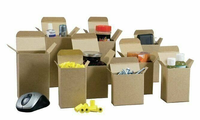 50 2″ x 2″ x 7″ Reverse Tuck Mailer Cartons Kraft Folding Chipboard Box