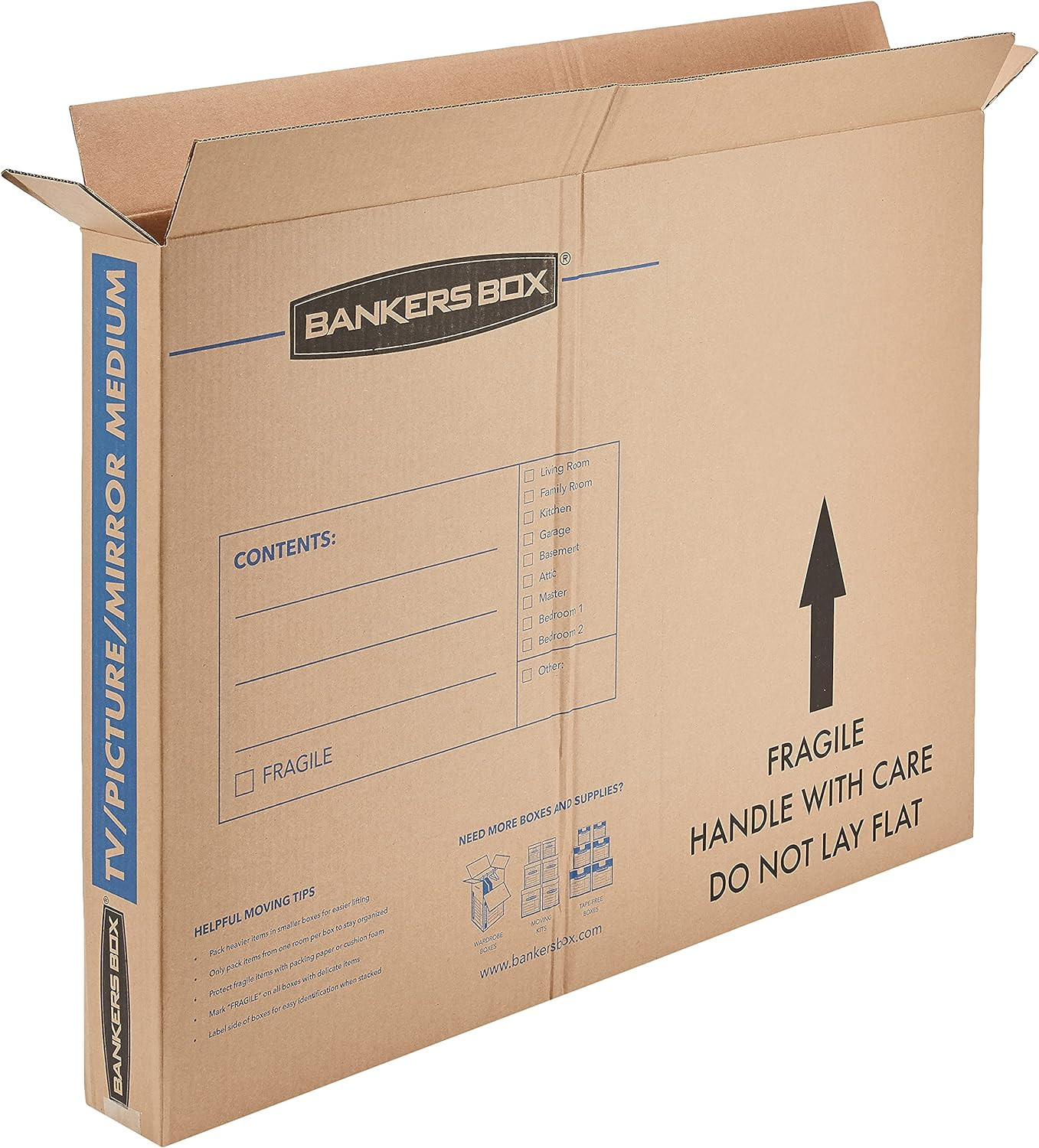 Medium – up to 40″ Tv/Picture/Mirror – Moving Box 4 Pack, 37 X 4 X 27 in (771120